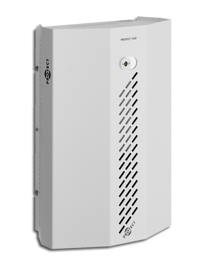 01802 Mistgenerator wit voor grote ruimtes: 1100m³/60 sec., inculsief accu en mistvloeistof
