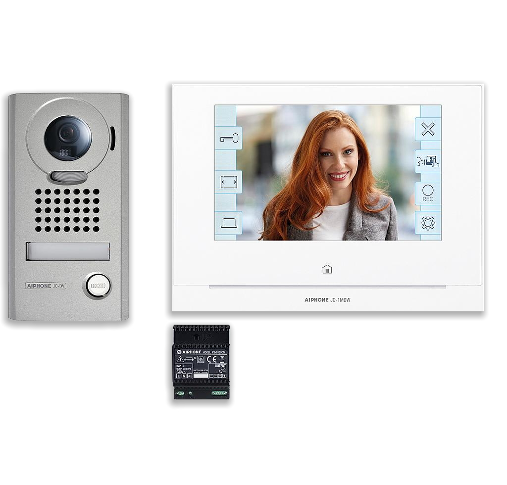 40020111 Videokit met 7" wifi monitor & opbouwdeurpost, Antivandaal