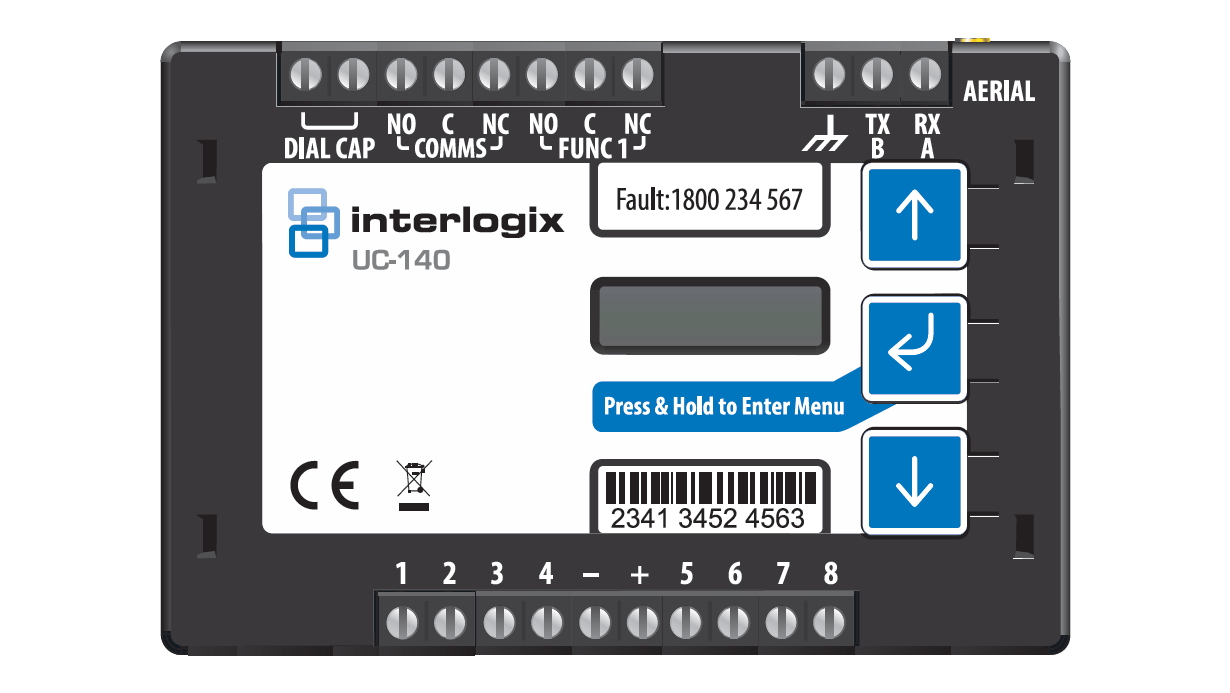 10000123 Universele UltraSync 4G kiezer, PSTN ingang voor dailcapture, 8 ingangen en 2 uitgangen