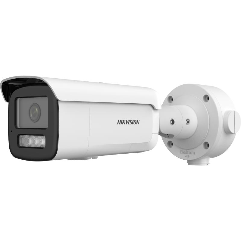 20001230 Hikvision 4 MP AcuSense vaste Bullet IP Camera, flitslicht, audio alarm, 4 mm
