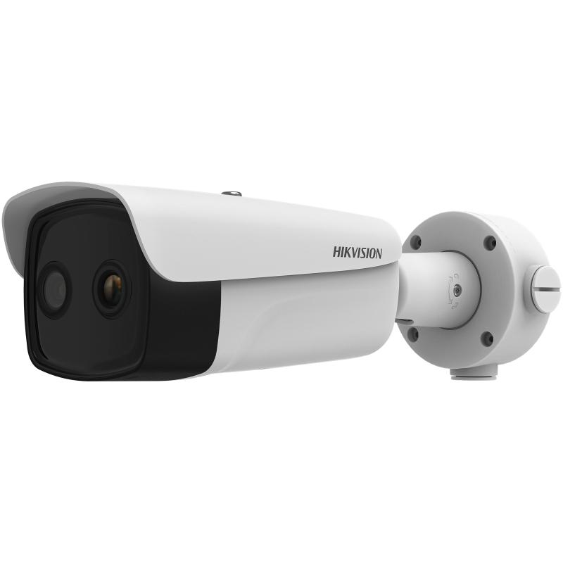 20001274 Hikvision Thermografische thermische (15mm) en optische (6mm) bi-spectrum IP Bullet camera