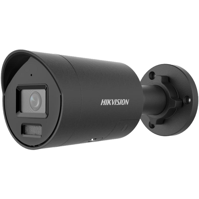 20001284 Hikvision 8 MP Smart Hybrid Light Dual Illumination Bullet IP Camera, 2.8mm, mic, zwart