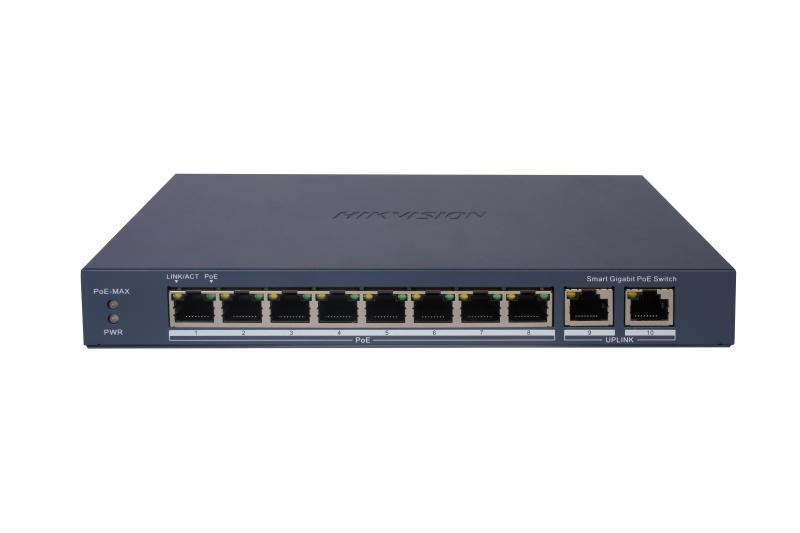 20001508 Hikvision 8-poorts Gigabit Smart PoE Switch